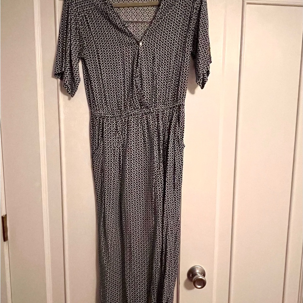 H&M Monochrome Geometric Jumpsuit